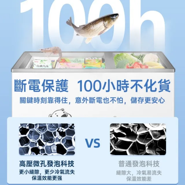 Lexiang樂享 110V冷凍櫃 BC-88L 臥式冰櫃 冷凍冷藏櫃 小型家用大容量冰箱 商用急凍櫃 一年保固