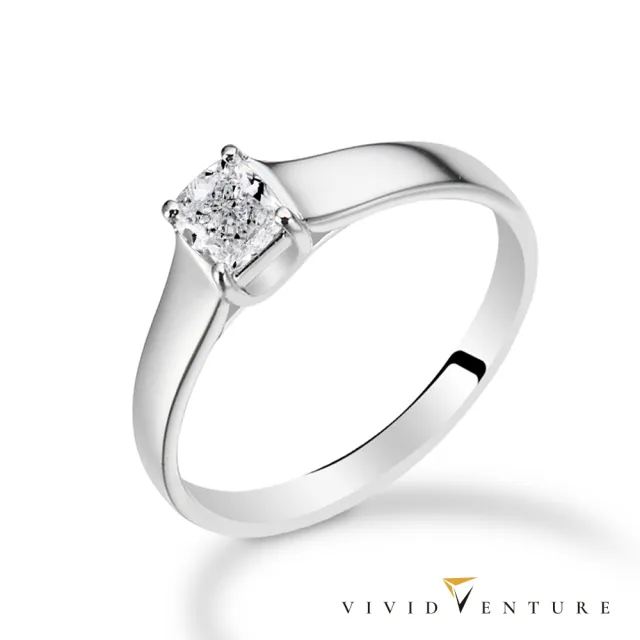 【Vividventure 亞帝芬奇】雙11限時精選 GIA 50分 HSI2 天然鑽石 真鑽 戒指 簡單幸福 14K金台