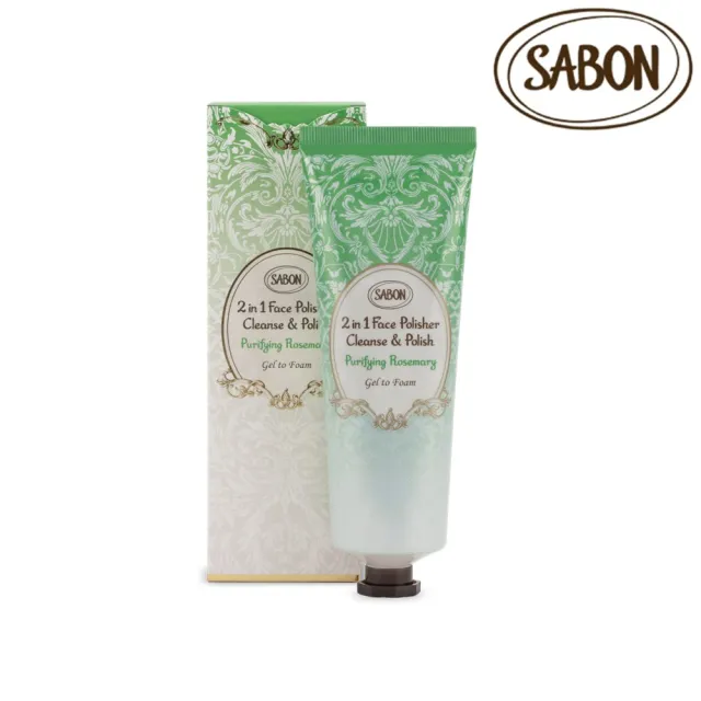 【SABON】官方直營 二合一臉部磨砂潔顏凝露125ml-清新迷迭香