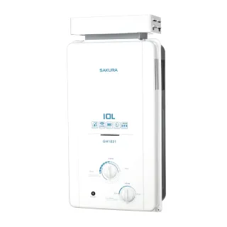 【SAKURA 櫻花】10L屋外抗風型ABS防空燒熱水器(GH1021原廠安裝保固服務)