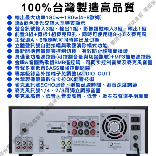 JCT OK-900 綜合擴大機+JST 8吋可懸吊型喇叭(營業場所/餐廳包廂/醫美診所/藍芽/音響設備)