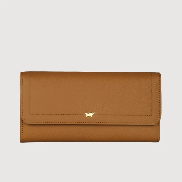 【BRAUN BUFFEL 德國小金牛】婕娜 14卡兩折長夾-多色任選(BF2005-621-BK/BRA) 錢包送禮推薦