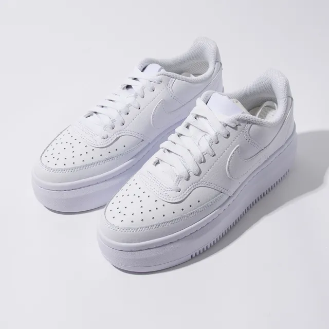 【NIKE 耐吉】Court Vision Alta LTR 女鞋 白色 牛奶雪糕 厚底 增高 小白鞋 休閒鞋 DM0113-100
