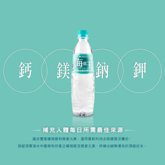 【光隆海洋生技】海底王深海礦物質水570mlx24入/箱(官方直營)