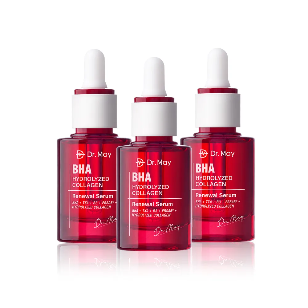【Dr. May 美博士】紅膠原煥膚精華3入組(30ml紅外泌)