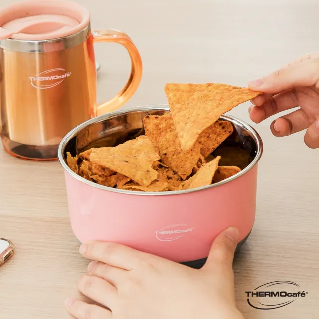 【THERMOcafe 凱菲】買1送1_不鏽鋼多功能隔熱碗1200ml(TC-BOWL)