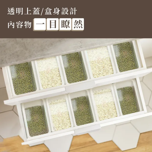 【Arlink】食品級矽膠 軌道式密封保鮮盒 2L三入組+軌道(可懸掛式 密封盒 保鮮盒 冰箱收納 滑軌取物)