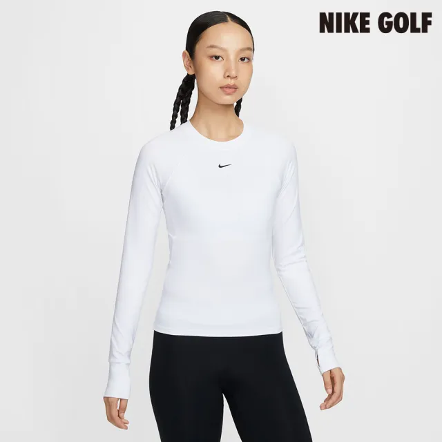 【NIKE GOLF】Nike Pro 女款 Dri-FIT 長袖上衣 白色(FV7846-100)