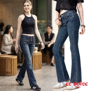 【BLUE WAY】女裝 率性休閒褲 靴型褲 牛仔褲 直筒寬褲_多款選- ET BOiTE 箱子