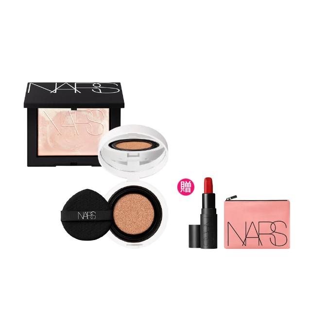 【NARS】官方直營 裸光凝亮發光組(小光圈氣墊+小白餅)