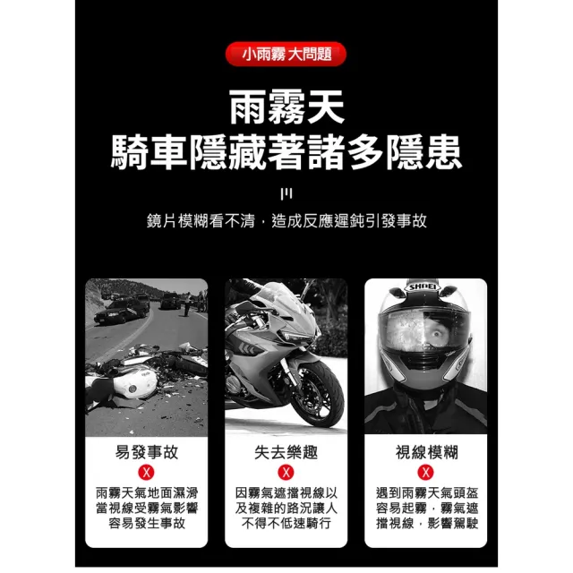 【ROYAL LIFE 皇室生活】安全帽長效防雨防霧貼(長效保護貼片/防霧貼片/防雨膜/安全帽鏡片)