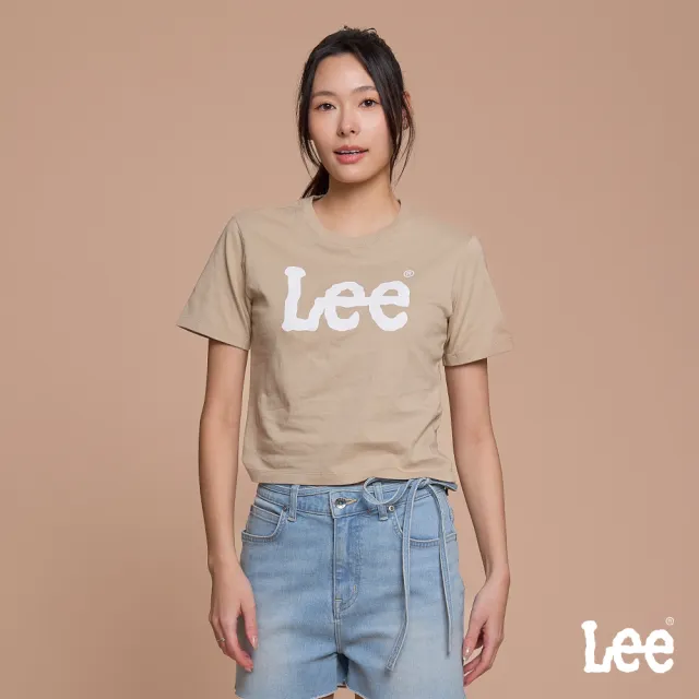 【Lee】女裝 短袖T恤 / 短版 LOGO印花 共3色 季節性版型 / LB602054124 LB602054K11 LB602054K14