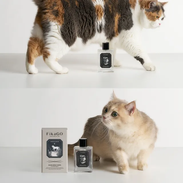 【FikaGO】寵物友善-室內香氛全配組 (擴香100ml+噴霧100ml+補充100ml) 天然安全成份友善毛孩 香氛任選