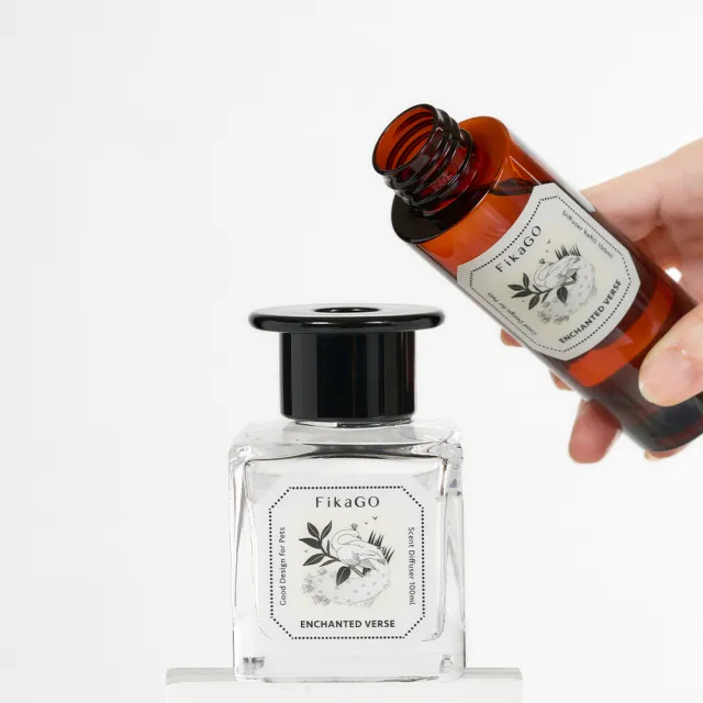 【FikaGO】寵物友善-室內香氛全配組 (擴香100ml+噴霧100ml+補充100ml) 天然安全成份友善毛孩 香氛任選