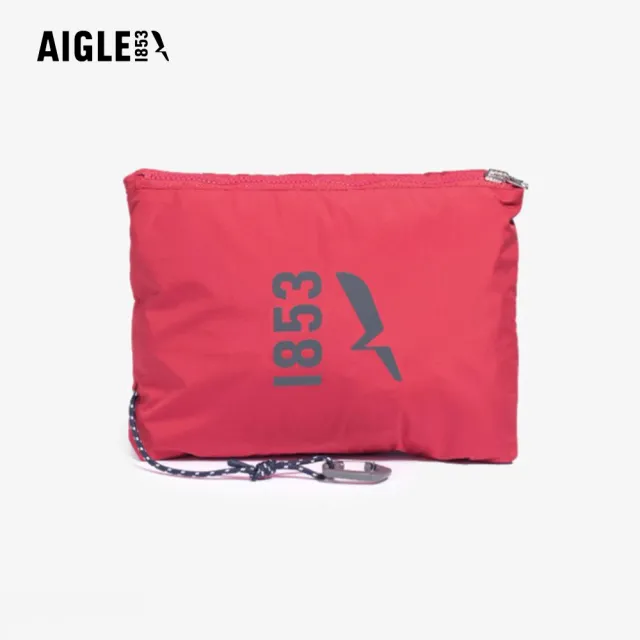 【AIGLE】MTD 防水易收納外套｜AG-FBY83A016 桃紅(防水外套 防風 防潑水 輕量 抗UV 防曬外套)
