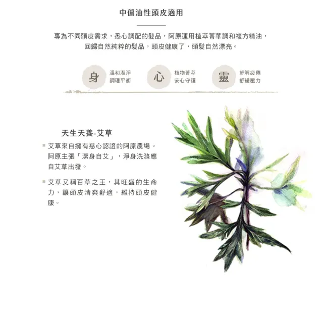 【阿原】艾草洗頭水-500mL(清潔同時保養)