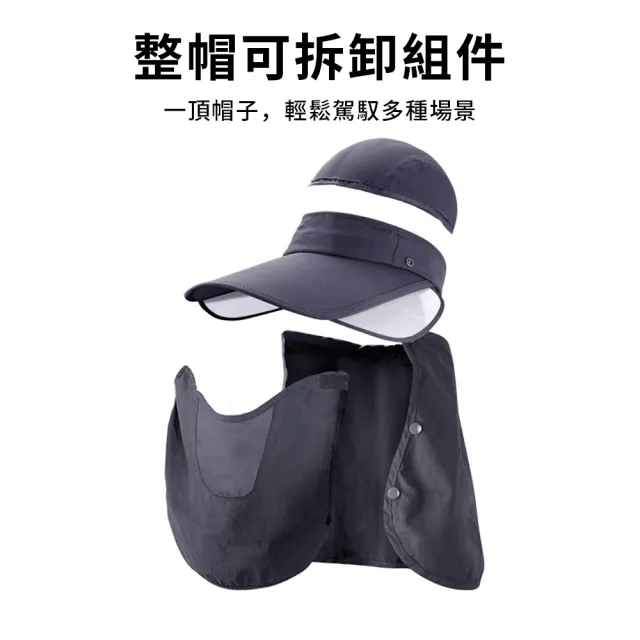 【SUNY】速乾可拆卸防曬面罩 全臉防曬漁夫帽 抗UV UPF50+ 防曬護頸帽 登山帽 釣魚帽 戶外騎行遮陽帽