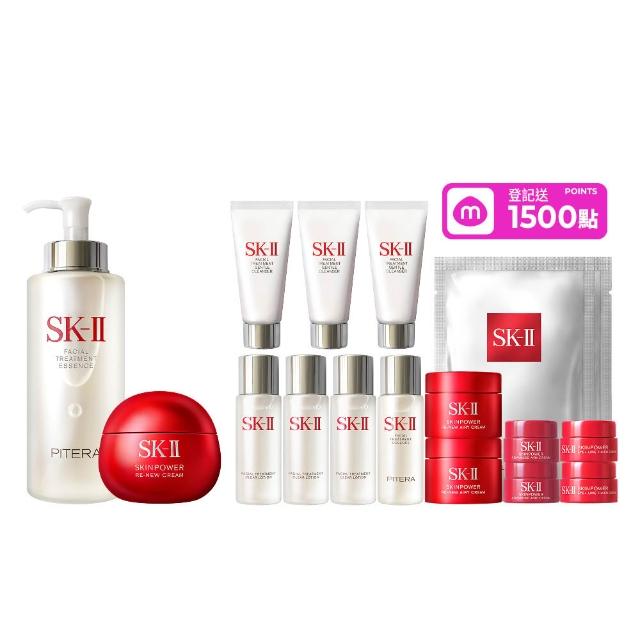 【SK-II】官方直營 青春露330ml+肌源賦能煥顏活膚霜100g(加大版/鐵粉必囤/精華王者/大紅球/母親節禮物)
