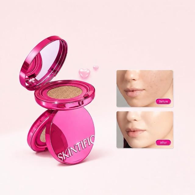 【SKINTIFIC】無瑕水光粉氣墊(多色)