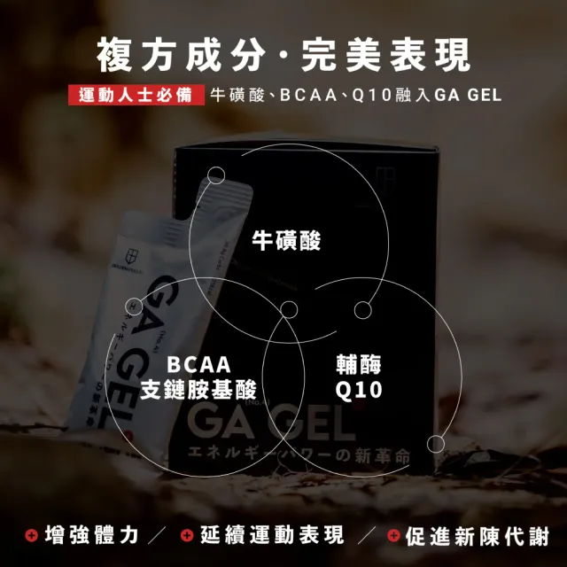 【GA 黃金甲】4號太空能量膠 10包/盒(BCAA Q10 能量果凍 運動 電解質)