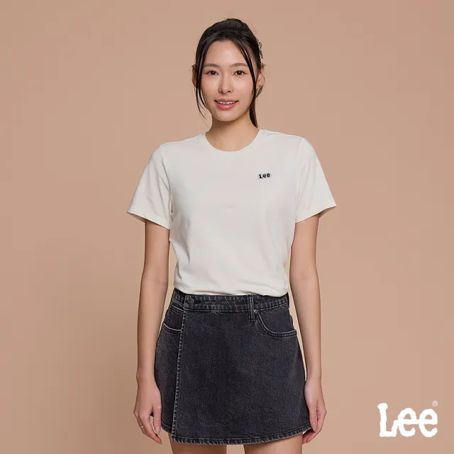 【Lee】女裝 短袖T恤 / 左胸小LOGO織標 共3色 標準版型 / LB602056721 LB602056K11 LB602056K14