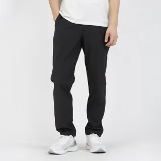 【LE COQ SPORTIF 公雞】高爾夫系列 男款黑色遮熱彈性快乾防曬九分長褲 QGX8J852