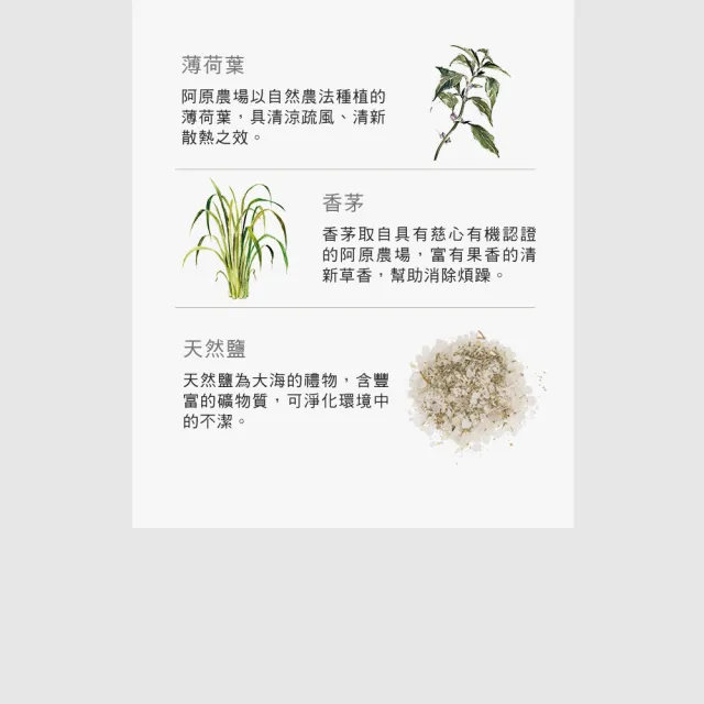 【阿原】艾草樂活淨身鹽-五入/盒(淨身安神)