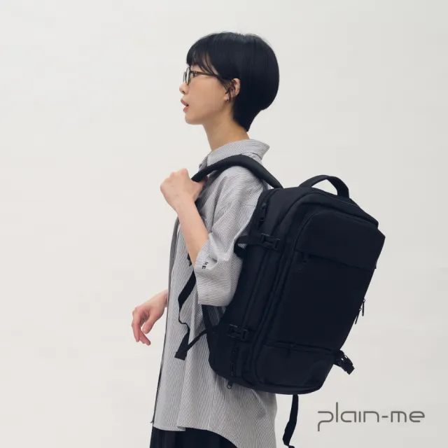 【plain-me】雙11 防潑水 防刮耐磨 後背包 背包 書包  大容量 輕便旅遊行李後背包_PAC3004-261