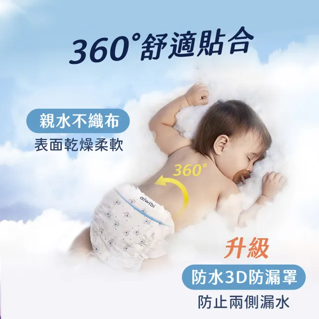 【Aiwibi 愛薇彼】清新乾爽 褲型紙尿褲x3包入/箱出 M-XXXL(褲型/紙尿褲/尿布/乾爽透氣輕薄)