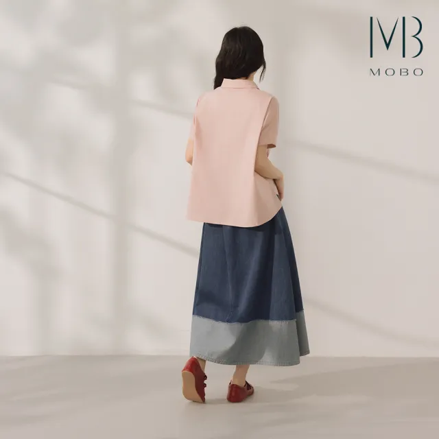 【MO-BO】純棉抓摺設計上衣