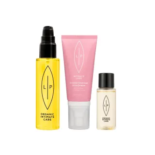 【LIP Intimate Care 瑞典私密護理】唇淨私密茉莉淨味組(茉莉益生元噴霧 沙棘護理油75ml 益生元護理油30ml)