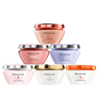【KERASTASE 巴黎卡詩】200ml 髮膜/護髮膜二入組(多款任選/蓬鬆/養髮/修護/柔順/光澤/護色)