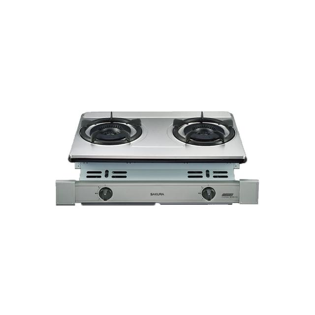 【SAKURA 櫻花】雙內焰不鏽鋼安全崁入爐G-6700KS(原廠安裝)