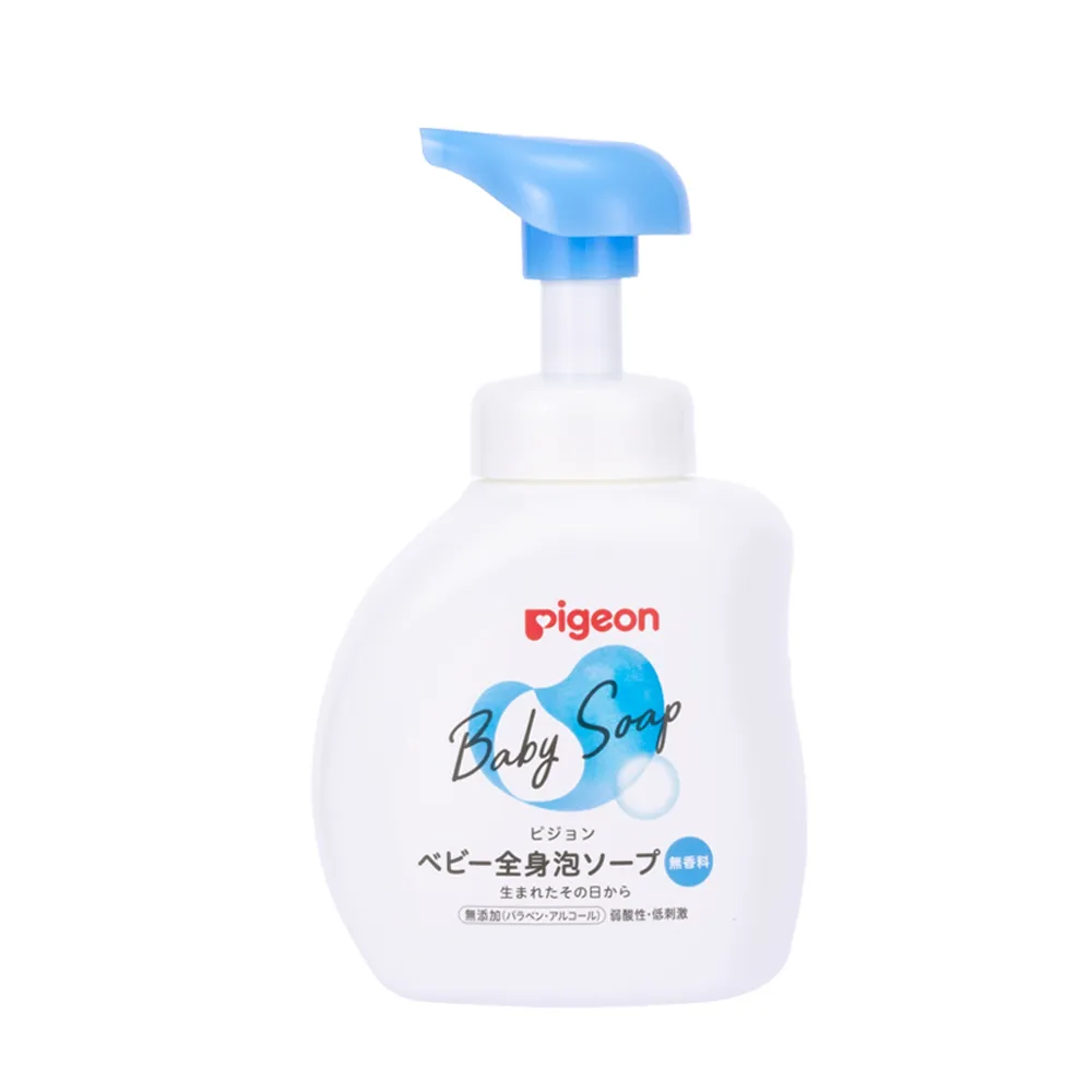 【Pigeon 貝親】嬰兒泡沫沐浴乳-500ml(嬰幼兒 洗澡 沐浴)