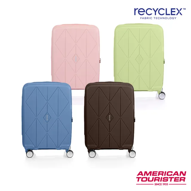 【AMERICAN TOURISTER 美國旅行者】20吋 ARGYLE 大容量輕量PP耐衝擊行李箱/旅行箱/出清品(多色可選)