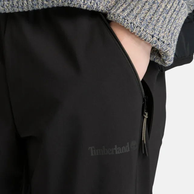 【Timberland】女款黑色快乾彈力長褲(A6KAF001)