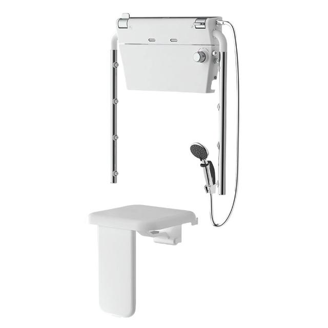 【Haier 海爾】分體式恆溫肩頸SPA坐浴組 坐式恒溫淋浴器 養護浴座 老人洗澡椅(HR-TS-W1 含基本安裝)