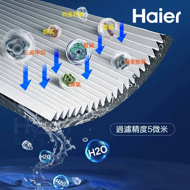 【Haier 海爾】反沖洗中央淨水罐 10吋(HR-CWP10-VACF)