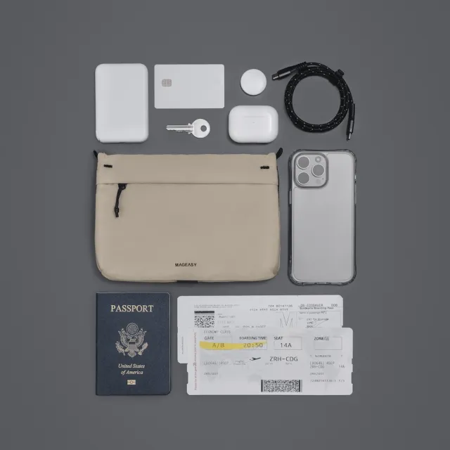 【MAGEASY】2L Sacoche 機能掛繩隨行包（Cordura、不含掛繩款）(防潑水 可另購Strap掛繩系列)