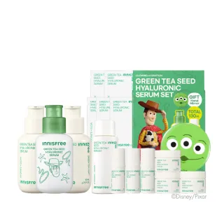 【innisfree】綠茶籽玻尿酸保濕精華囤貨組(玩具總動員限定版/補水神器)