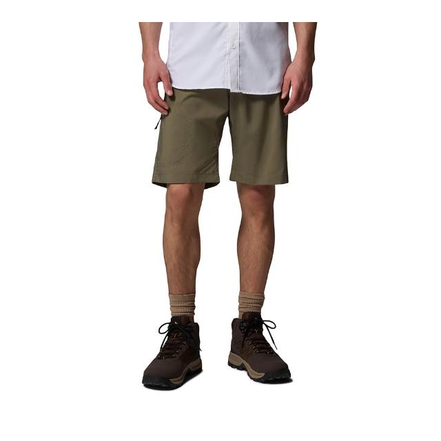 【Columbia 哥倫比亞】男款-超防曬UPF50快排短褲-Silver Ridge™ Utility Short-軍綠色(UAE95700AG/KS)