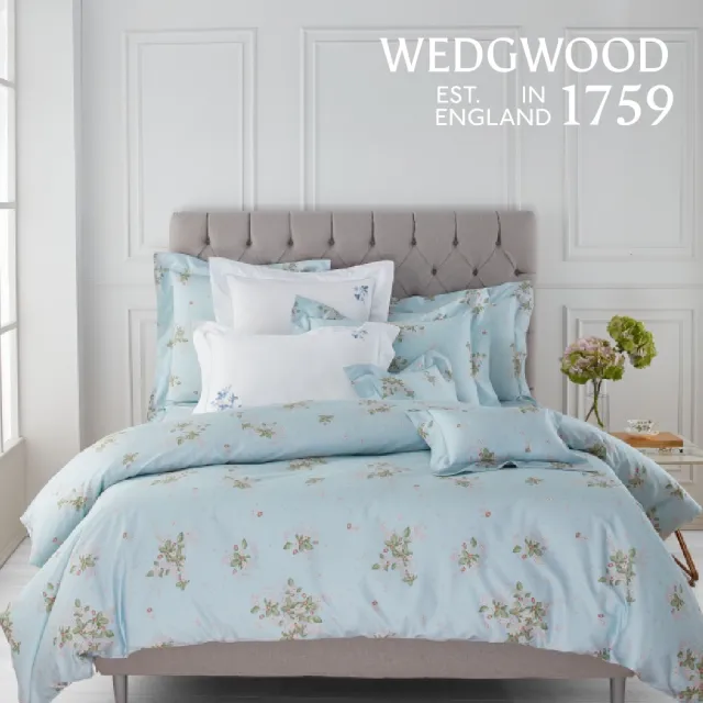 【WEDGWOOD】100%天絲印花 兩用被床包枕套四件組 特大任選｜60支300織