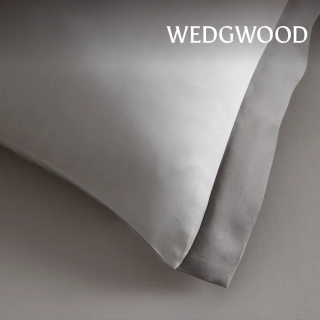【WEDGWOOD】100%天絲簡約素色 床包枕套三件組(加大任選｜80支350織)