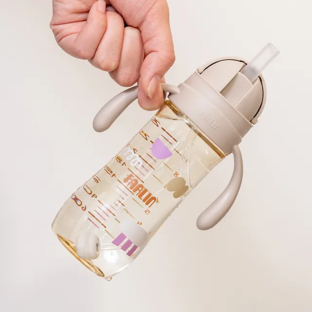 【Farlin】Grow With Colors 寬口PPSU滑蓋重力吸管練習杯270ml(6M+) - 多款可選