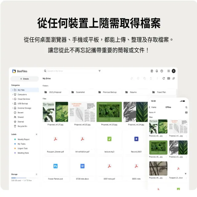 【Synology 群暉科技】個人雲端 BeeStation 4TB