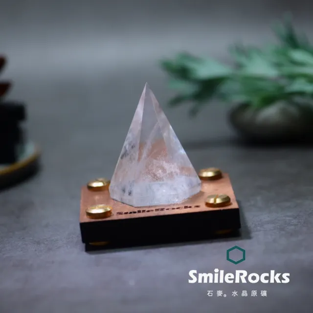 【SmileRocks 石麥】石麥水晶原礦  鑽面白水晶 SmilePAD 6X6cm  1000首選 No.62485260503