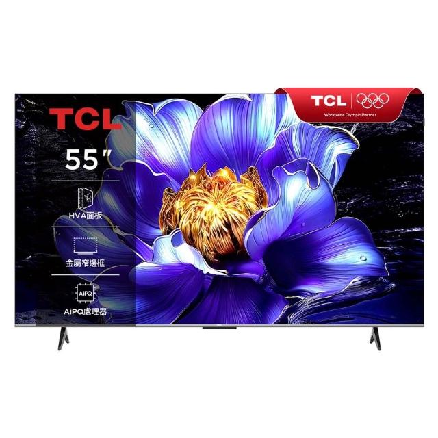 TCL 55V6C 是一款 55 吋 4K HDR 智慧電視，具備高解析度畫面與沉浸式音效，支援多種串流平臺與智慧功能，提供優質的視聽體驗。內建 Google TV 系統，操作簡易，支援語音控制與遠端遙控，適閤家庭娛樂與日常使用。