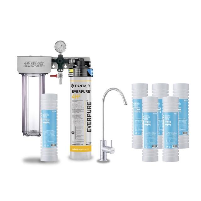 Everpure 愛惠浦 Duo-4H2 櫥下型淨水器，採用先進濾芯淨水方式，提供純淨健康飲水。規格 H51xW29xD14cm，美國原產地進口，貨源為公司貨，BSMI 許可字號 R3G712，享 1 年保固。適用前置濾芯 UF-01、RES-800、RES-100H，以及精密主濾芯 AC2、4C2 等多款選擇，5 公升以上大容量，適閤家庭長期使用。高品質淨水，推薦給注重水質的您！