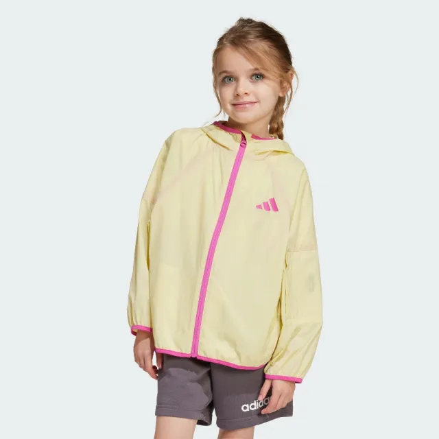 【adidas 愛迪達】輕量防風外套 童裝 JC9437