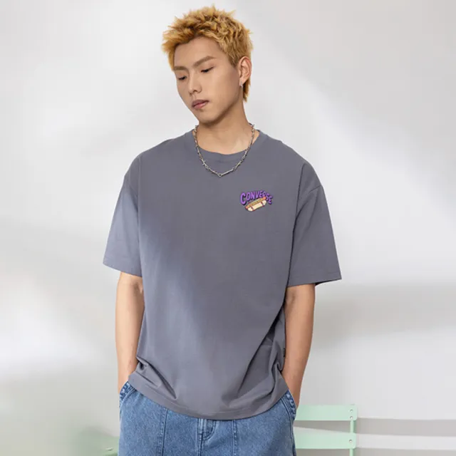 【CONVERSE】短袖上衣 男 TOASTER GRAPHIC TEE QUIET SHADE 灰 MCJ751-G6M